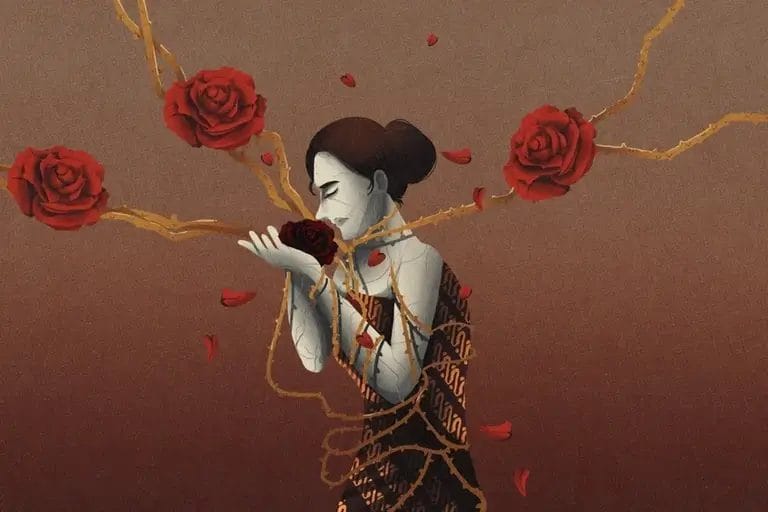 Ilustrasi Cantik Itu Luka