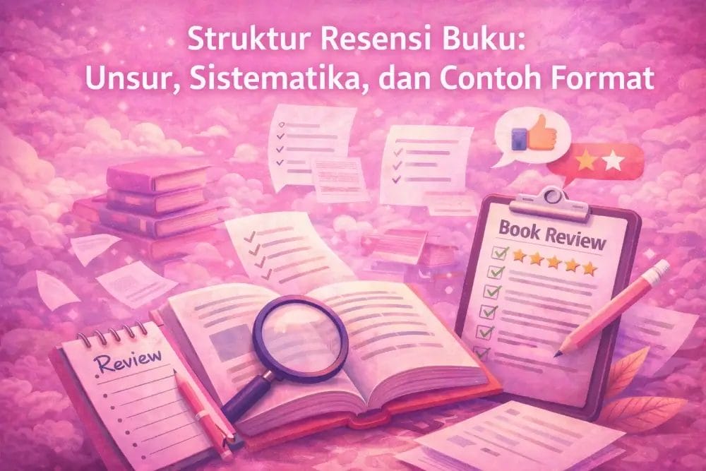 Struktur Resensi Buku Unsur, Sistematika, dan Contoh Format